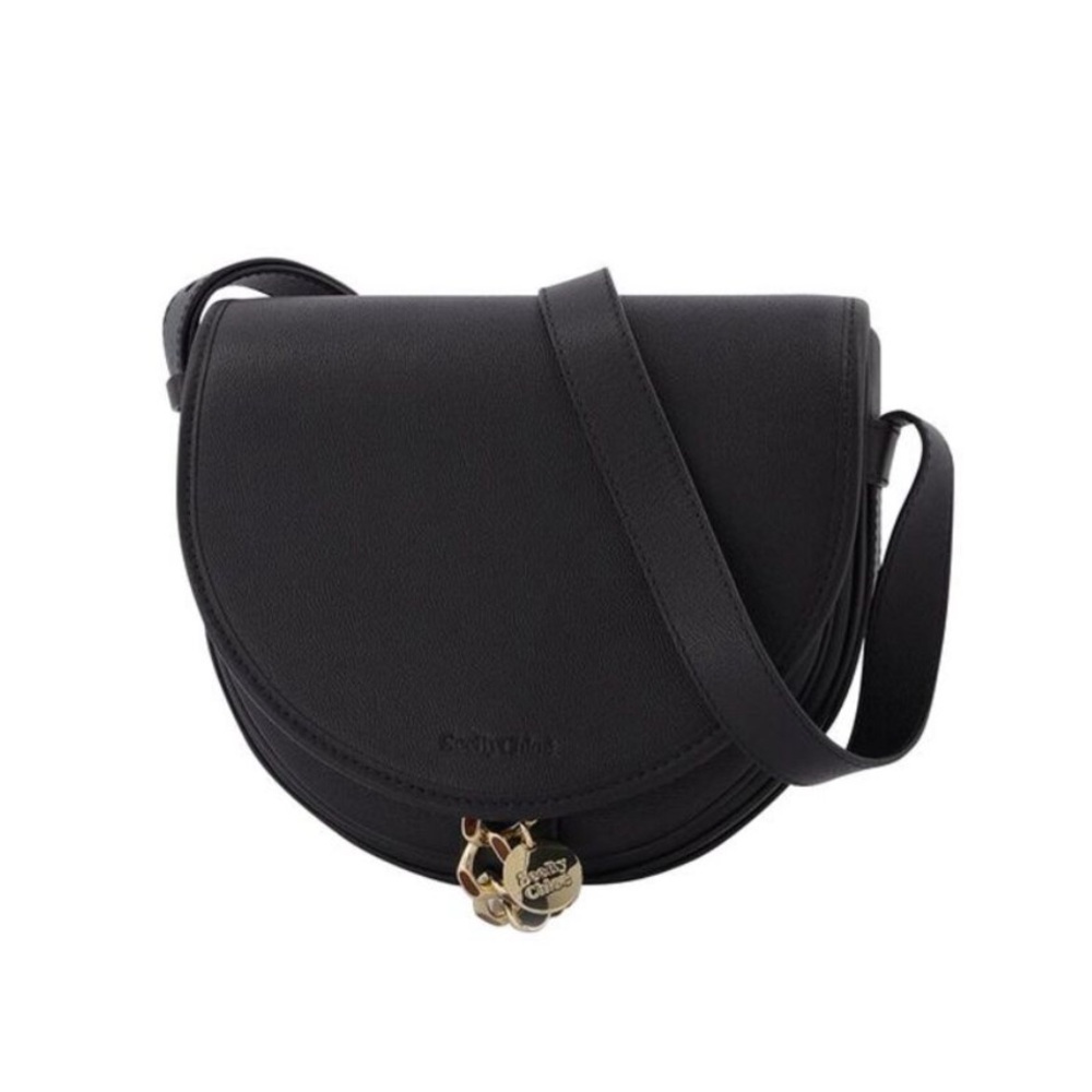 See by Chloe Mara Saddle Bag - Black Leather